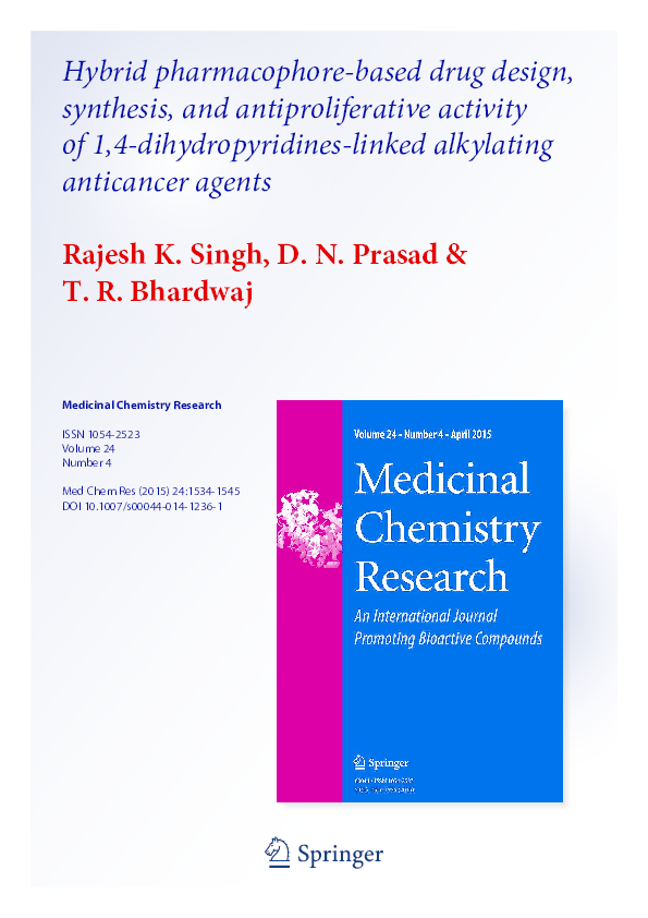 (PDF) Hybrid pharmacophore-based drug design, synthesis, and ...