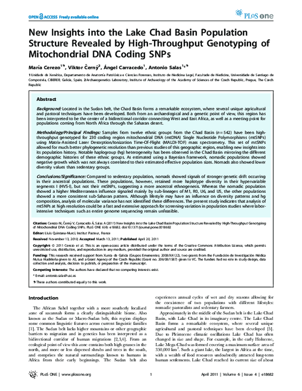 (PDF) New Insights into the Lake Chad Basin Population Structure ...