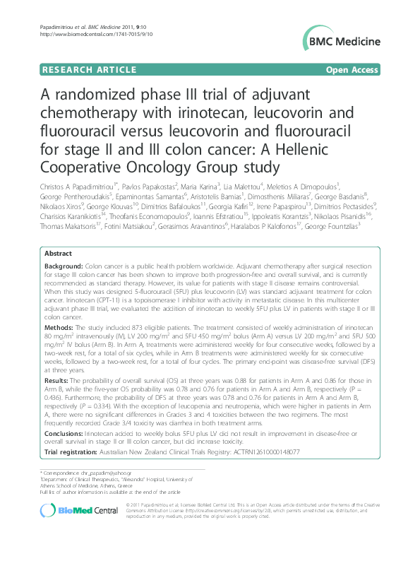(PDF) A randomized phase III trial of adjuvant chemotherapy with ...
