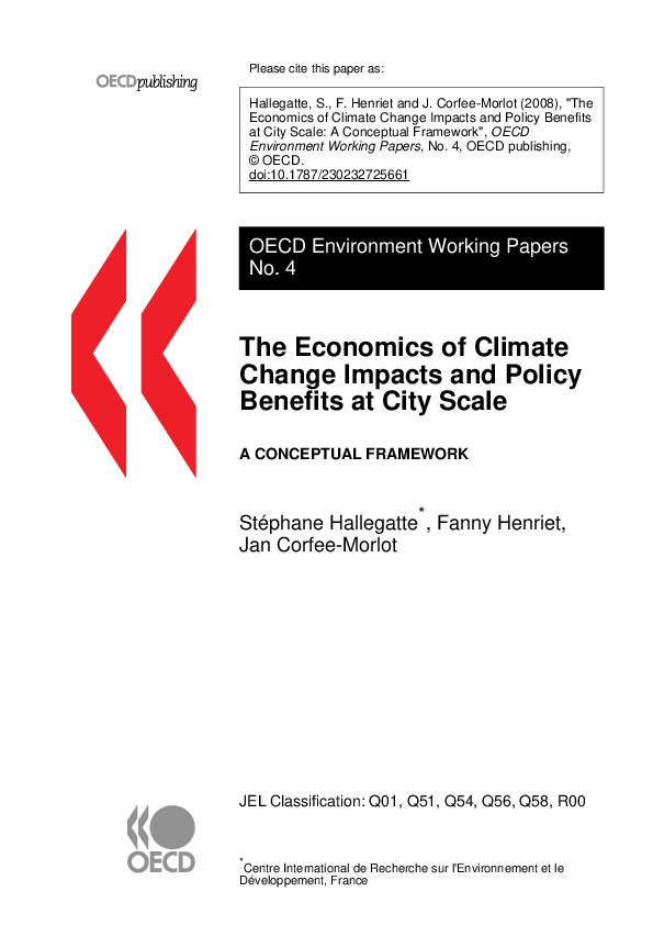 (PDF) The economics of climate change impacts and policy benefits at ...