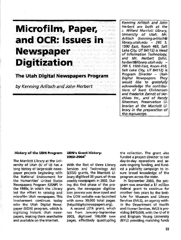 Types of microfilm picture