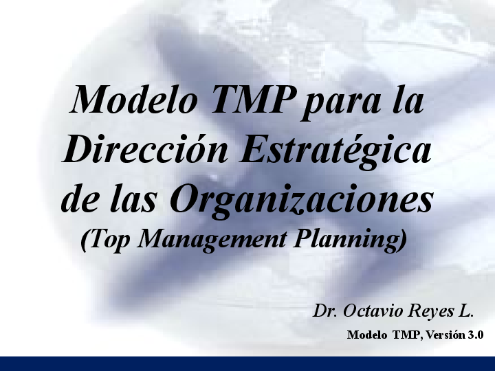 (PPT) Modelo TMP para la Direccion Estrategica de las Organizaciones