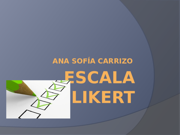(PPT) Escala Likert