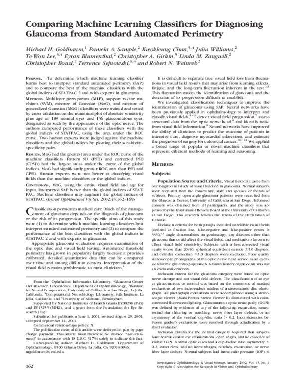 (PDF) Patterns of glaucomatous visual field loss in sita fields ...