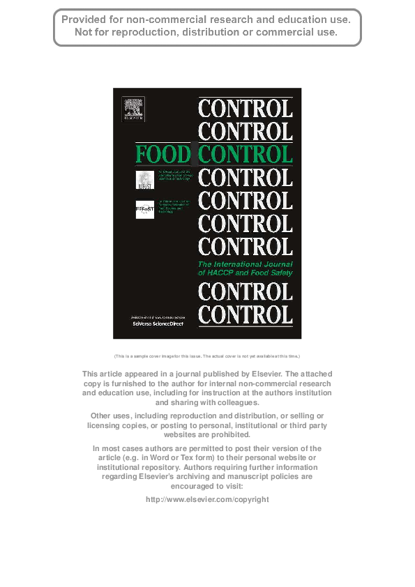 (PDF) Presence of indicator bacteria, Salmonella and diarrheagenic