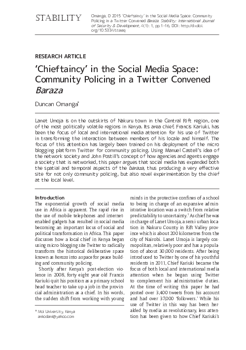 Chieftaincy thesis africa 02 image