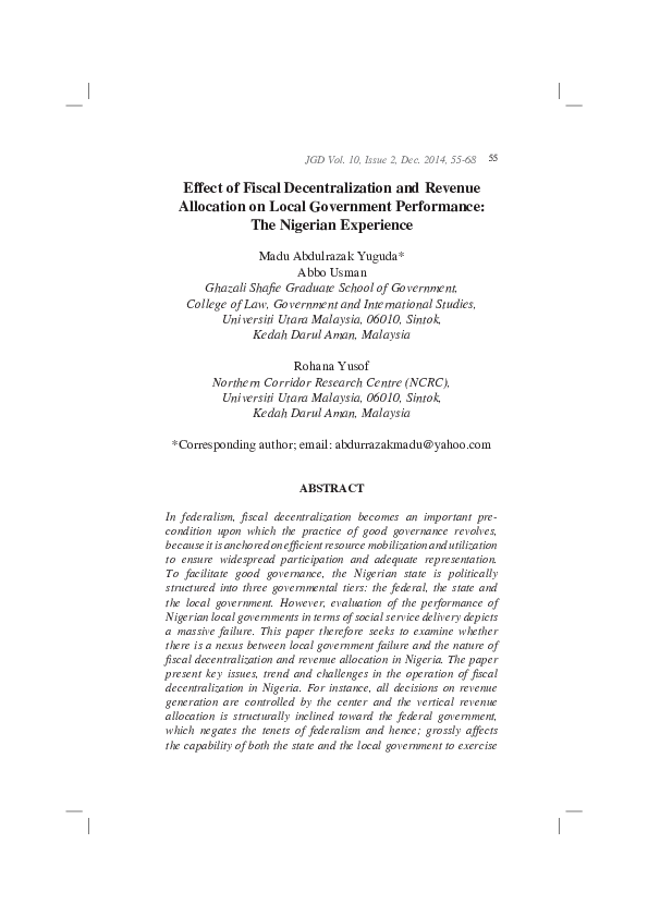 Characteristics of federal system of government in nigeria picture