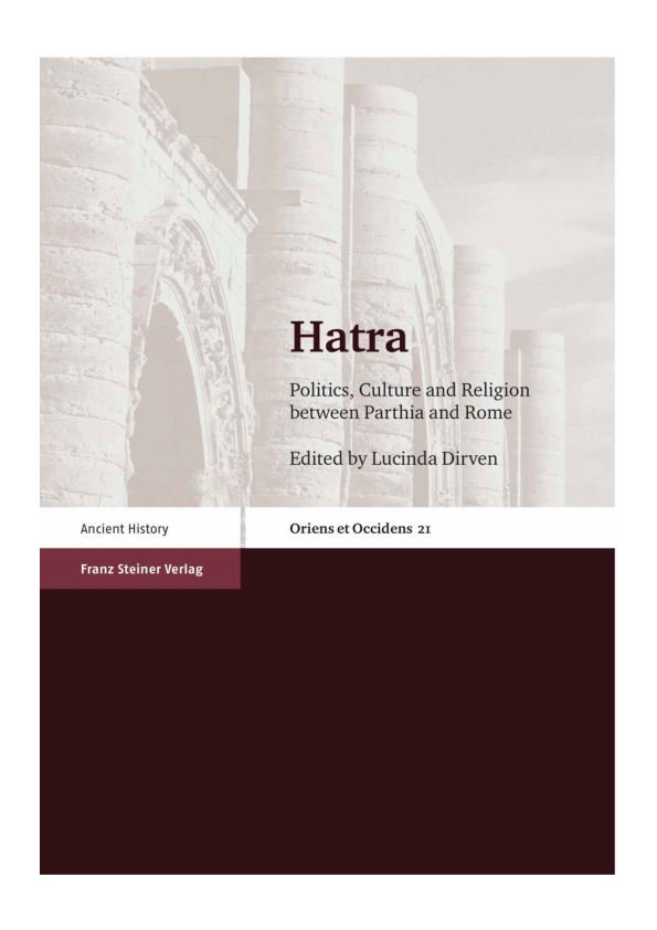 First page of “Hatra and the Parthian Commonwealth”