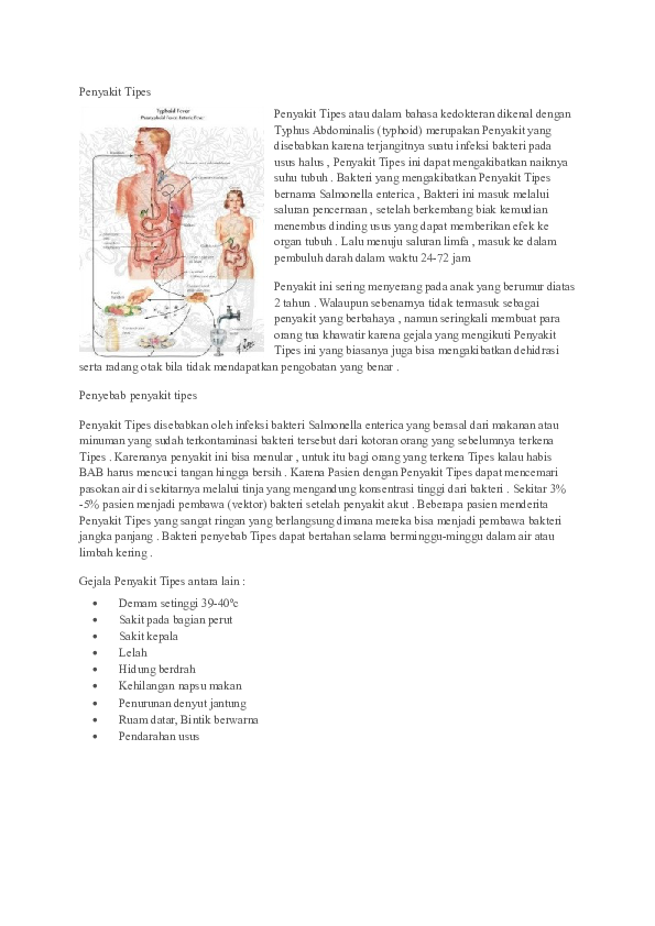Doc Penyakit Tipes Agus Hidayat Academia Edu