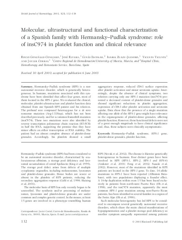 (PDF) 516 A Very Rare Case Report of Hermansky-Pudlak Syndrome Type ii ...