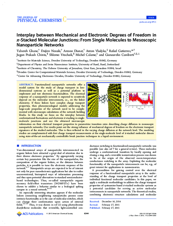 (PDF) Interplay between Mechanical and Electronic Degrees of Freedom in ...