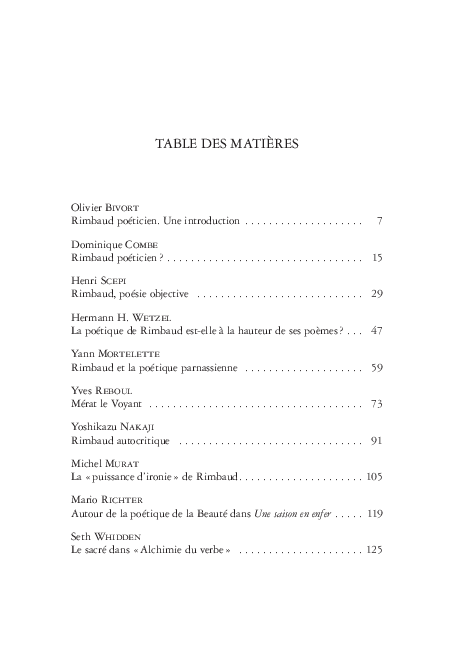 Pdf Pour Une Poetique De La Formule Rimbaldienne Au Xxe Siecle Actes Du Colloque Rimbaud Poeticien Org O Bivort Universite Ca Foscari Venise 28 29 Novembre 13 Classiques Garnier 15 P 1 231 Adrien Cavallaro Academia Edu