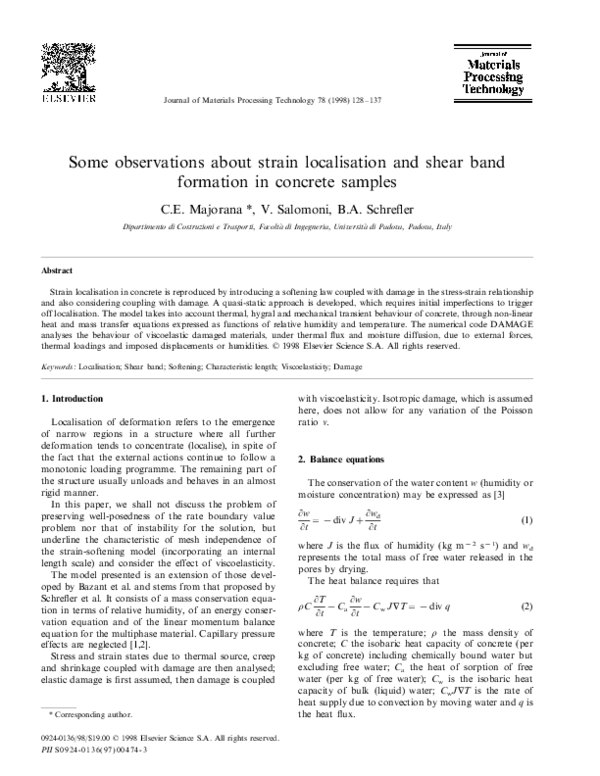 (PDF) Some observations about strain localisation and shear band ...