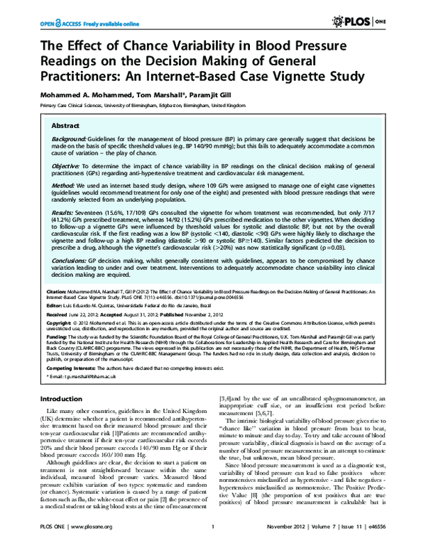 (PDF) Effects of Perceptions, Reasoning, & Expertise on OT Decision ...