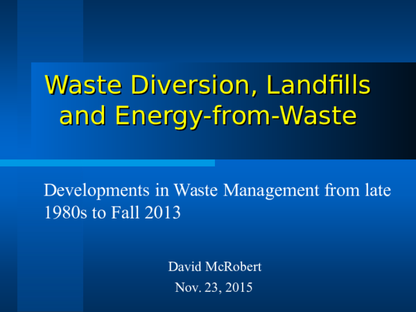 Incineration Of Waste Ppt