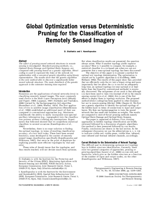 (PDF) Global Optimization versus Deterministic Pruning for the ...