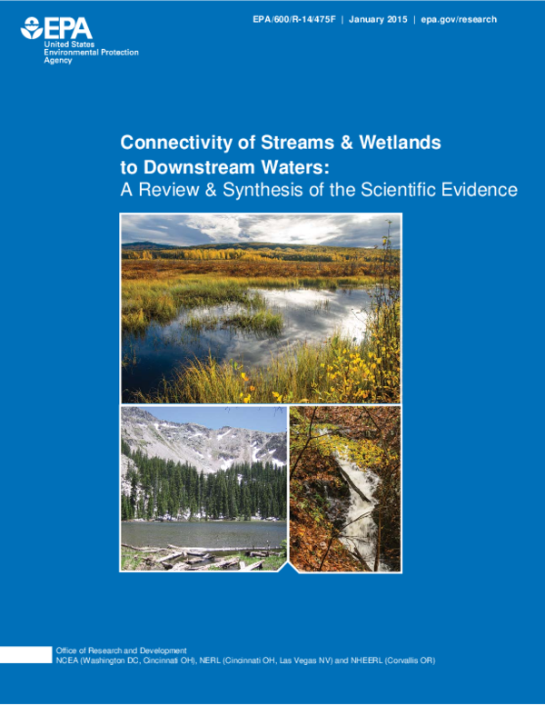 (PDF) U.S. EPA. Connectivity of Streams and Wetlands to Downstream