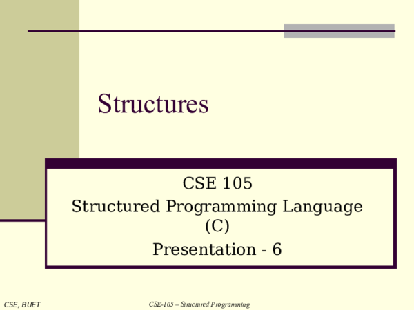 (PPT) Structure in C