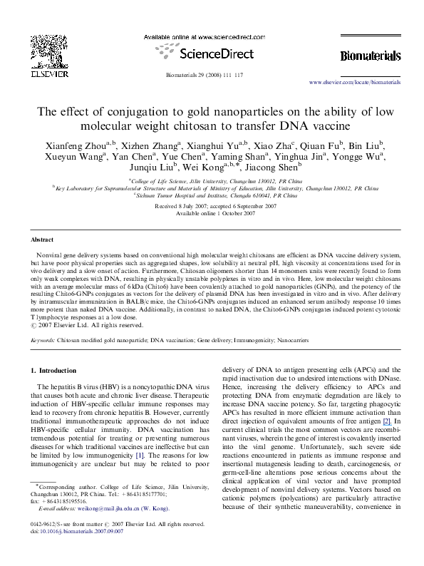 (PDF) The effect of conjugation to gold nanoparticles on the ability of ...