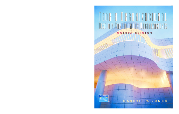 (PDF) Teoria Organizacional 5ta ed - Jones