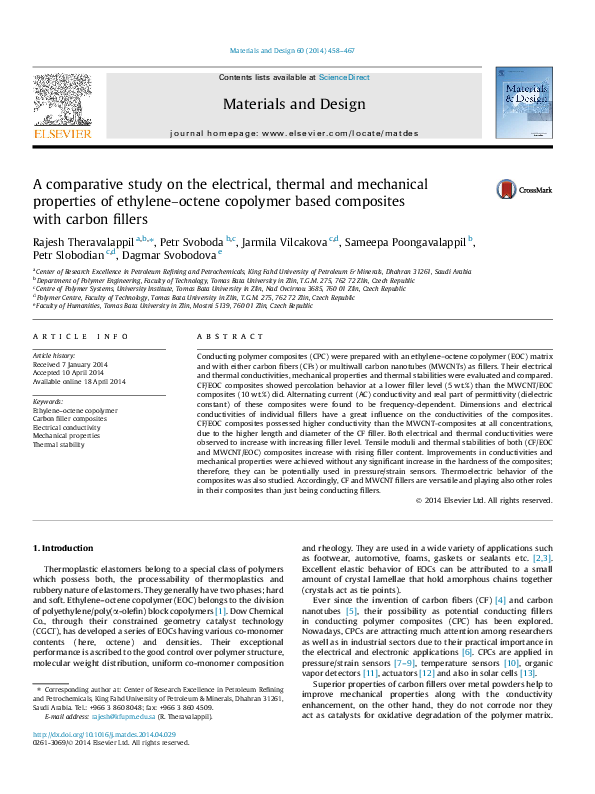 (PDF) A comparative study on the electrical, thermal and mechanical ...
