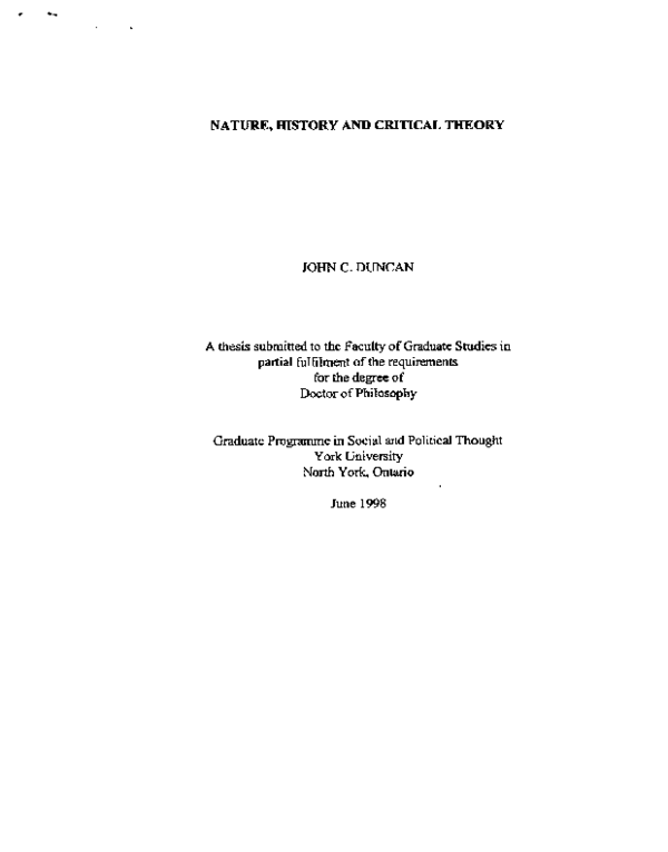 Hazel duncan phd thesis