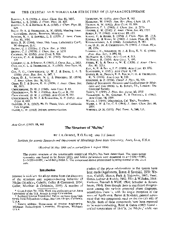(PDF) The structure of Nb6Sn5
