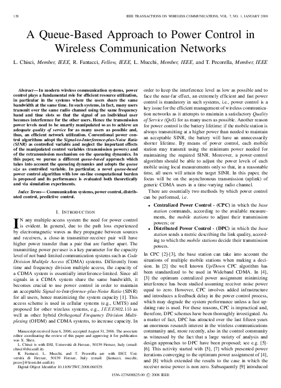 (PDF) A queue-based approach to power control in wireless communication ...