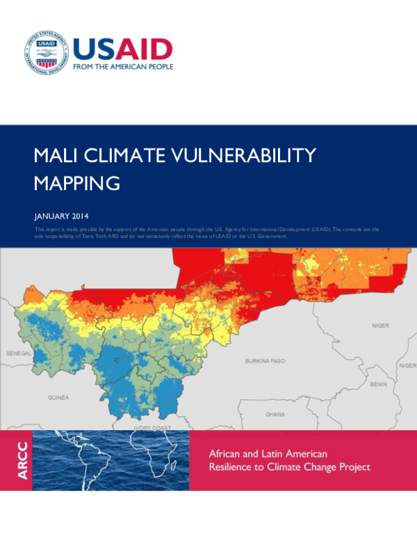 Pdf Mali Climate Vulnerability Mapping