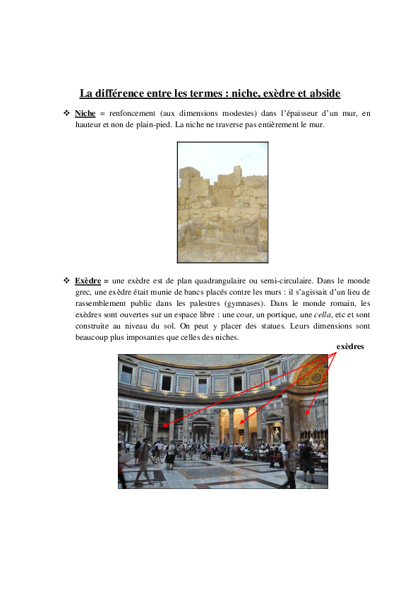 (PDF) Niche exedre et abside