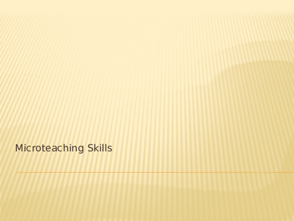 (PPT) Microteaching