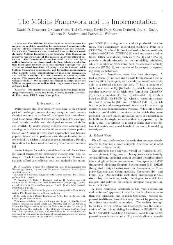 (PDF) The Mobius framework and its implementation