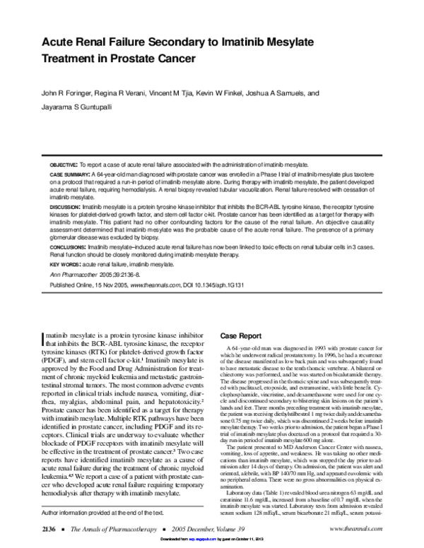 cáncer de próstata imatinib cáncer de próstata imatinib