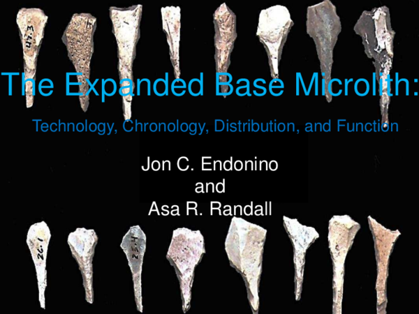 (PDF) The Expanded Base Microlith: Technology, Chronology, Distribution ...