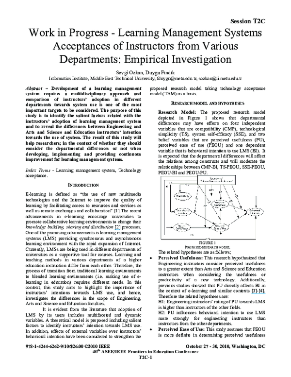 (PDF) Work in progress — Learning management systems acceptances of ...