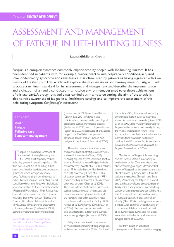 (PDF) End of Life Care Journal