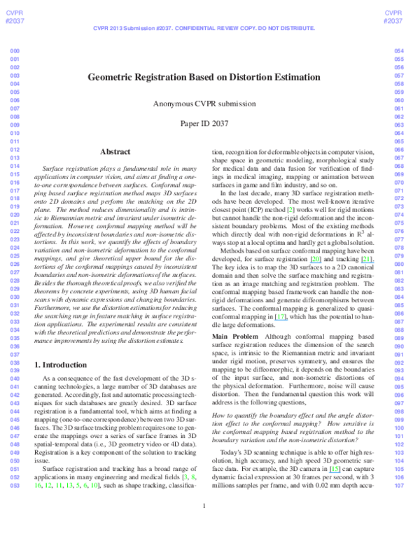 (PDF) Geometric Registration Based on Distortion Estimation | Mayank ...