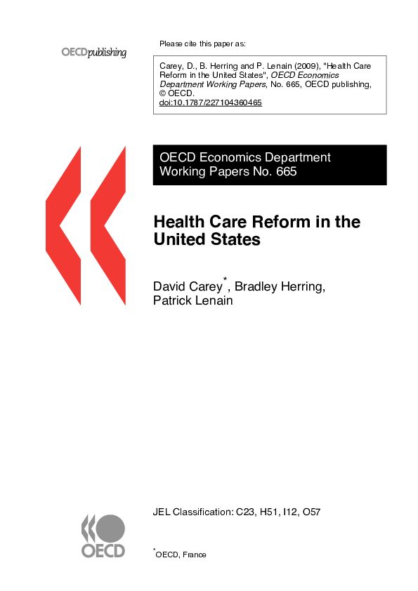 (PDF) Health care reform in the United States