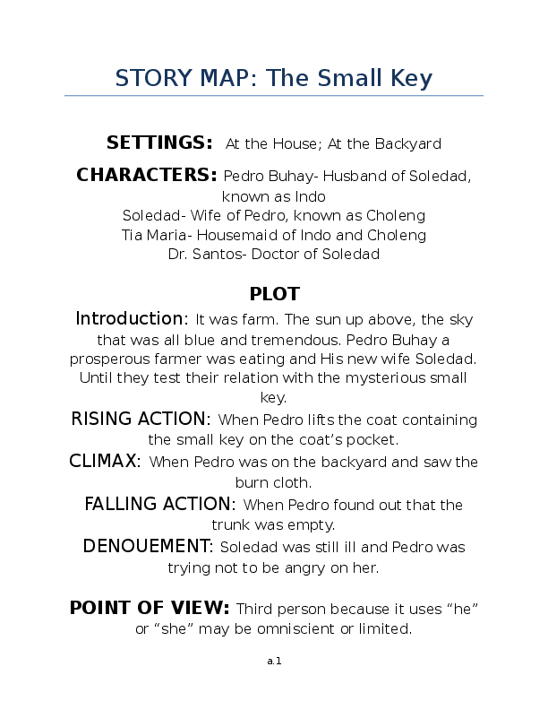 (DOC) The Small Key STORY MAP MjCornites LDS Academia.edu