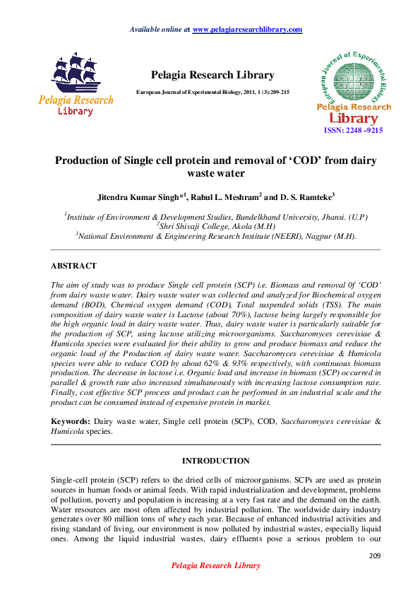 Single cell protein notes pdf picture