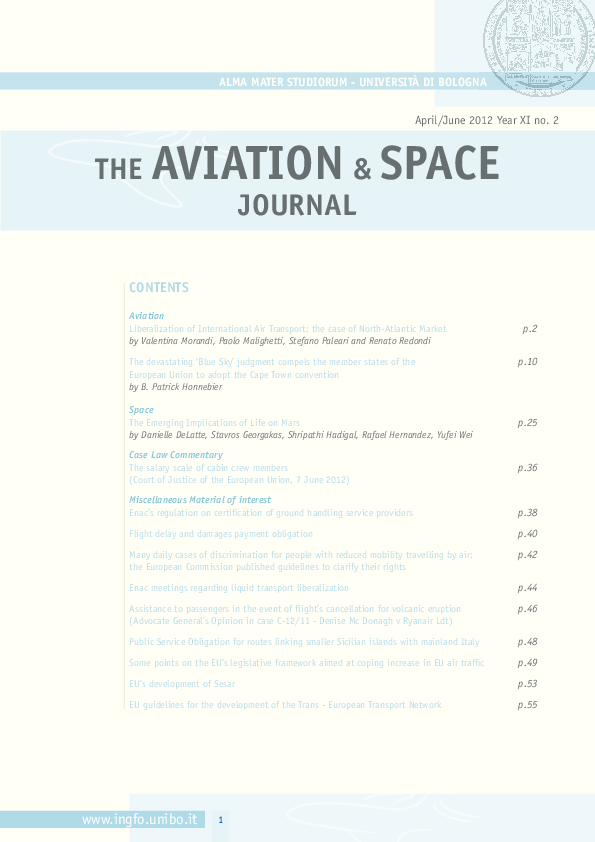 (PDF) LIBERALIZATION OF INTERNATIONAL AIR TRANSPORTATION MARKETS: THE ...