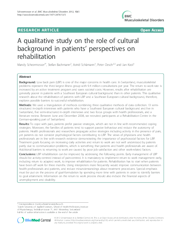 (PDF) A qualitative study on the role of cultural background in ...