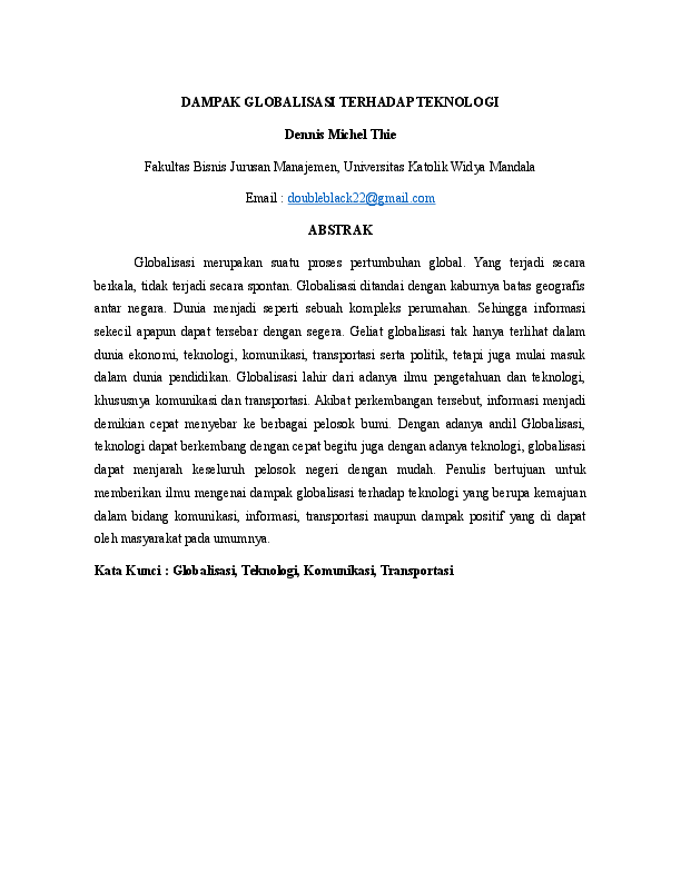 Dampak globalisasi di bidang ekonomi picture
