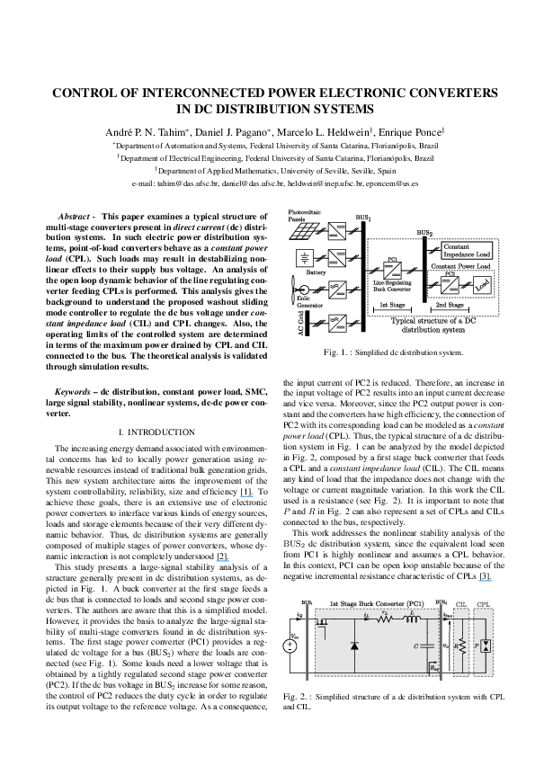 (PDF) Control of interconnected power electronic converters in dc ...