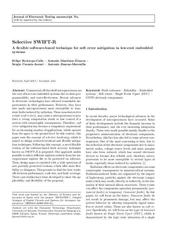(PDF) Selective SWIFT-R