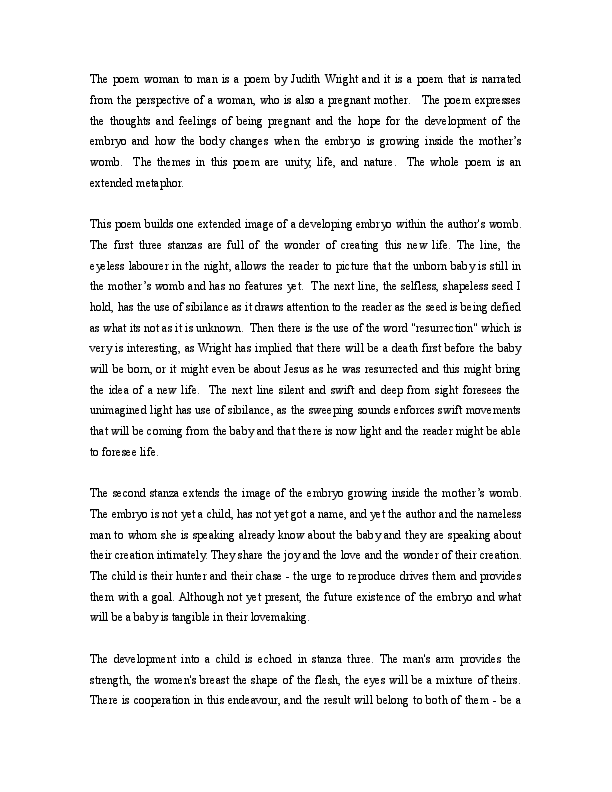 Judith wright poetry essaydoc picture