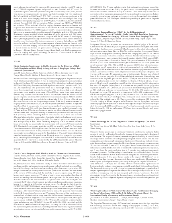 (PDF) W1162 Raman Endoscopy for In Vivo Diagnosis of Gastric Malignancy ...