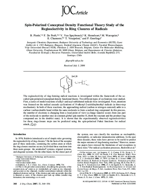 (PDF) Spin-Polarized Conceptual Density Functional Theory Study of the ...