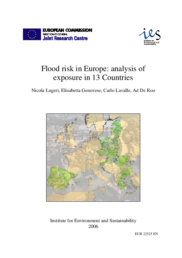 (PDF) Flood risk in Europe: analysis of exposure in 13 Countries