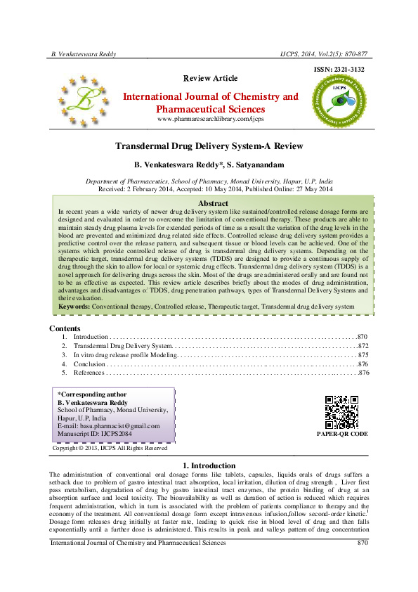 Transdermal drug delivery system slideshare picture